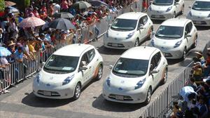 Nissan LEAF todo un éxito en la Feria de San Marcos 2012