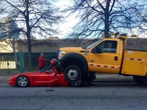 Curioso accidente de un Chevrolet Corvette