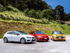 Comparativa Hot Hatches: MINI Cooper S vs SEAT León Cupra vs VW Golf GTI