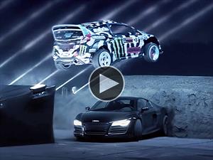 Video: Ken Block derrapando entre láseres