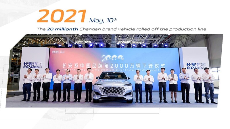 Changan alcanza la meta de 20 millones de unidades fabricadas