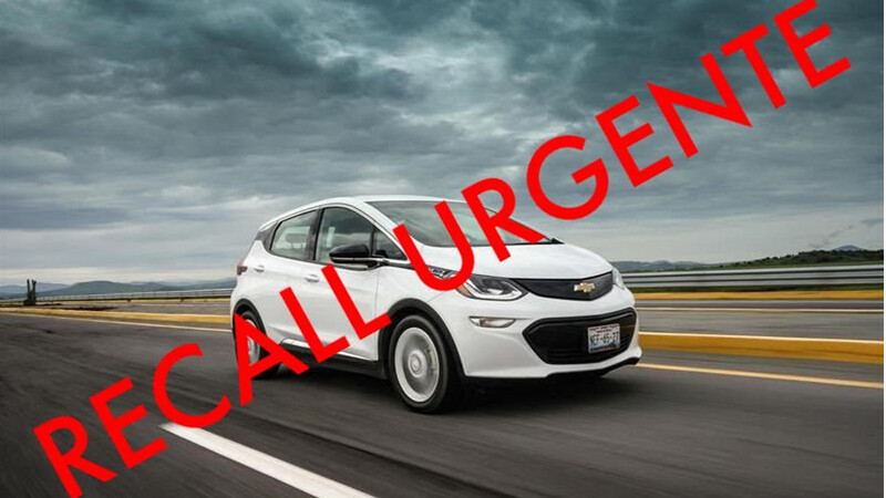 Chevrolet Bolt modelos 2017 a 2022 llamado a revisión, hay riesgo de incendio