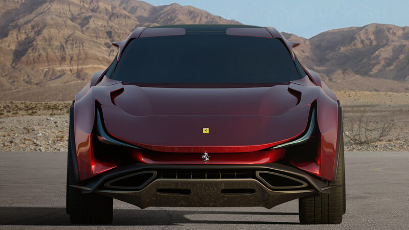 El Ferrari Simoom es un render que parece inspirado en los prototipos del Dakar