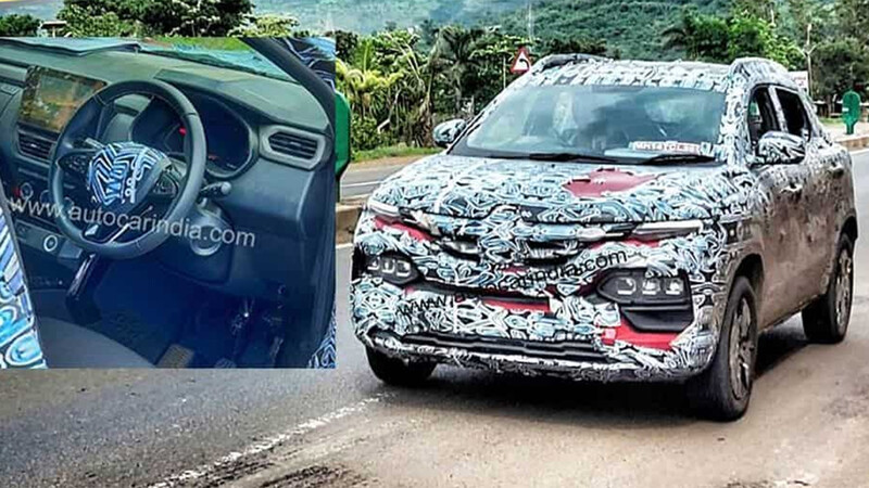 Renault Kiger: fotos espía y su interior