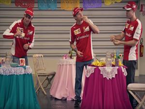 Scudería Ferrari toma clases de mexicano para el GP de México