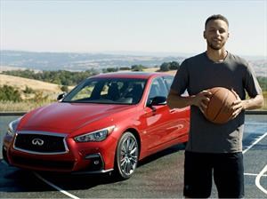Impresionante tiro de Stephen Curry a un Infiniti Q50