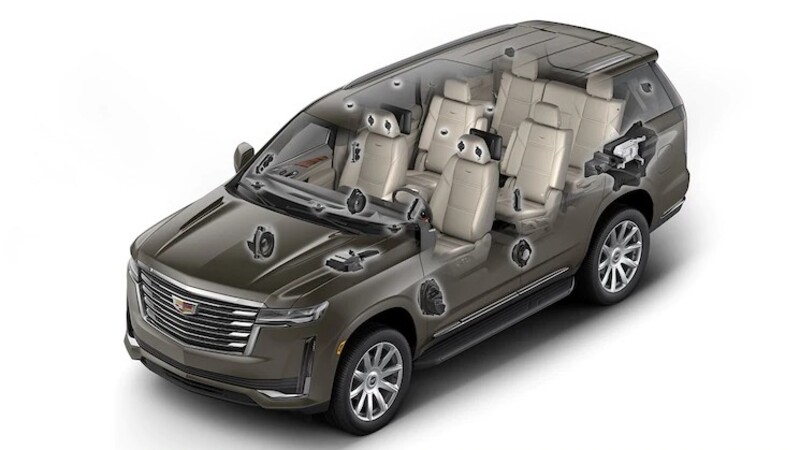 Qué innovaciones presenta el sistema de sonido de 36 bocinas de la Cadillac Escalade 2021
