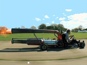 Video: mirá este karting con turbina