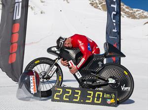 Nuevo Récord mundial de velocidad en una bicicleta de montaña