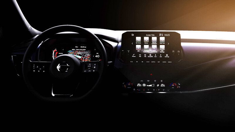 Este es el interior de la nueva generación del Nissan Qashqai