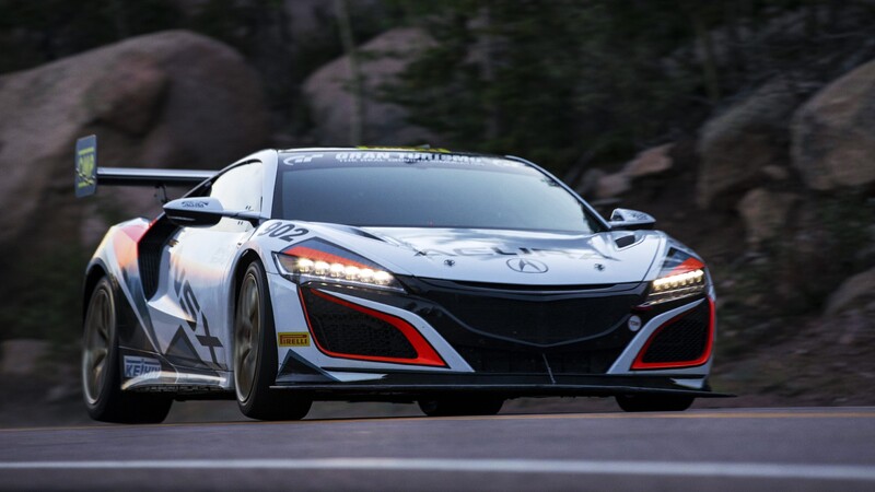 Honda NSX es el híbrido más veloz de la historia de Pikes Peak