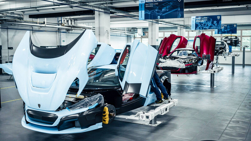 El Rimac C_Two, el superdeportivo eléctrico, ya comenzó a fabricarse
