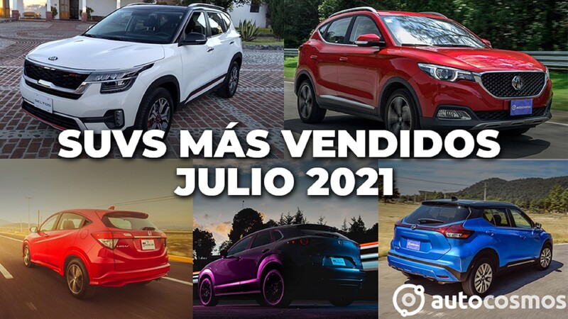 Los 10 SUVs más vendidos en julio 2021