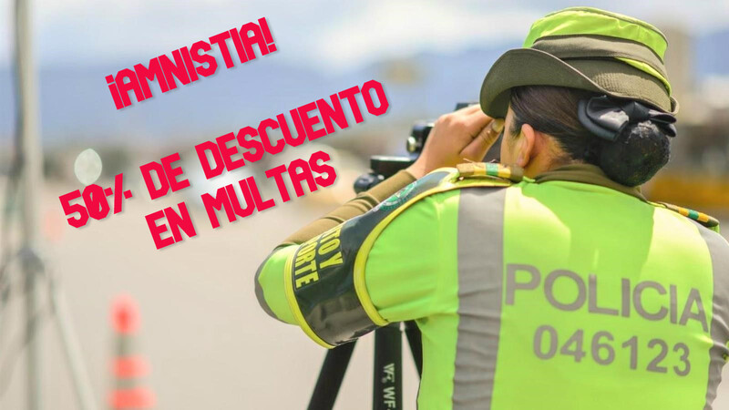 Descuento del 50% y cero intereses para deudores de multas de tránsito