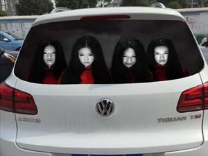 En China hay sustos para quienes manejen con luces altas