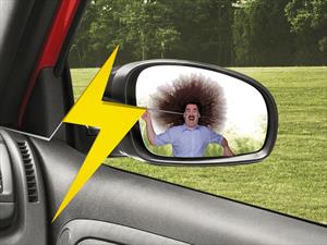 Taser oculto en espejos retrovisores