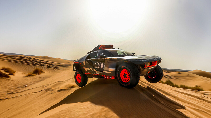 Audi RS Q e-tron afina performance previo al Rally Dakar