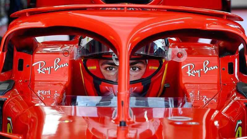 F1 2021: Carlos Sainz giró por primera vez con Ferrari