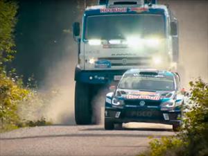 Video: Kamaz 4326 vs Volkswagen Polo R WRC