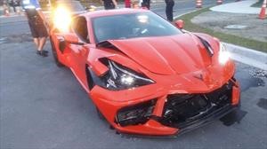 Chevrolet Corvette C8 fue destruido apenas salió del concesionario