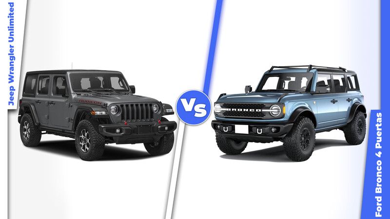 Jeep Wrangler Unlimited vs Ford Bronco ¿Cuál es el mejor todoterreno de 4 puertas?