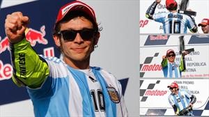 El día que Valentino Rossi fue Diego Maradona