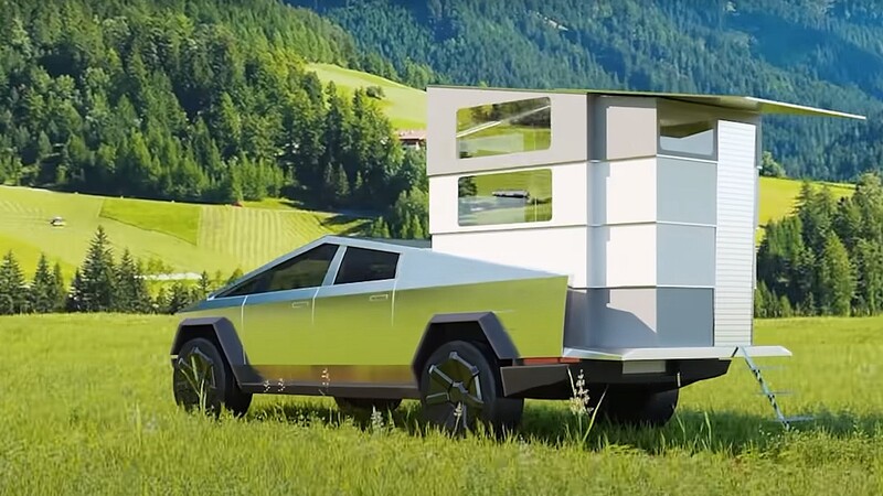 Video: proponen casa rodante derivada del Cybertruck
