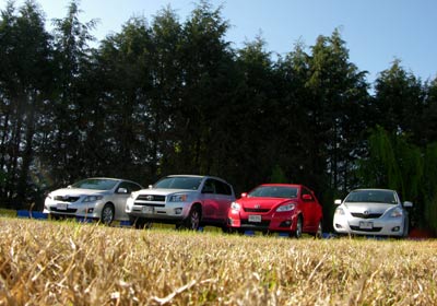 Megaprueba Toyota 2009: Yaris Sedán, Rav4, Matrix y Corolla XRS