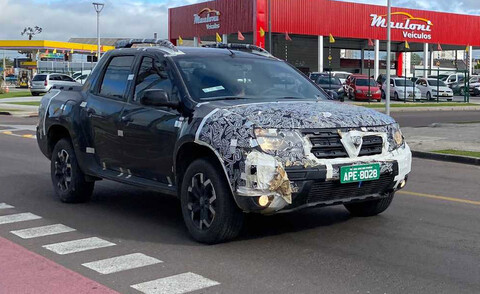 Renault Oroch Turbo se deja ver casi sin camuflaje