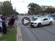 Inadmisible accidente de un Mustang Shelby GT500 