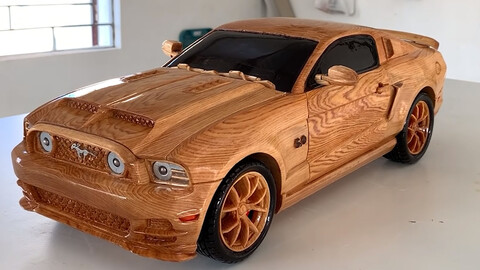 De madera, este Ford Mustang GT es genial