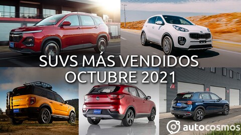 Los 10 SUVs más vendidos en octubre 2021