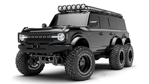 Ford Bronco 6x6 por Maxlider Brothers Customs: La bestia negra del off-road