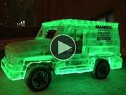 Video: Una sorprendente réplica del Clase G hecha de hielo