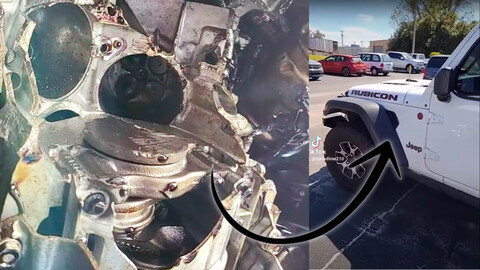 Video: Remolcan un Jeep Wrangler con la reductora puesta y revientan su motor