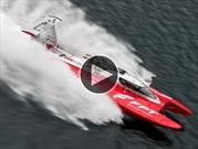 Video: Una lancha rompe el récord de velocidad en el agua