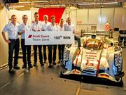 Audi celebra las 100 victorias de prototipos en Le Mans