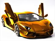 Lamborghini Aventador a escala de oro puro y 7.5 millones de dólares