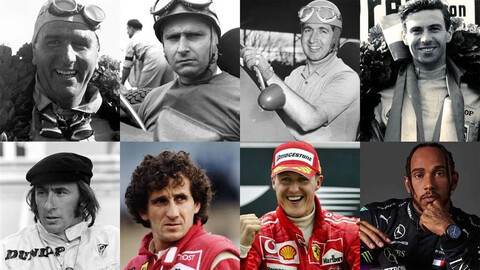 ¿Cuáles son pilotos más ganadores en la Fórmula 1?