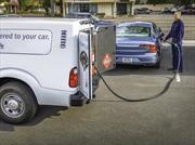 Volvo ofrece servicio de lavado y suministro de gasolina a sus clientes 