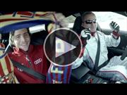 El Audi RS 7 piloted driving concept sorprende a los jugadores del Barcelona