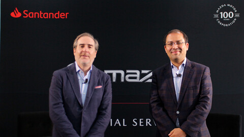 Mazda y Santander anuncian alianza, ofrecerán tasa del 6.75% y aprobación por medios digitales