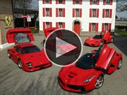 Video: Ferrari F40, F50, Enzo y LaFerrari juntas en la pista de Fiorano