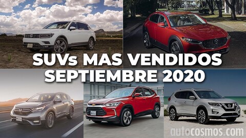 Los 10 SUVs más vendidos en septiembre 2020