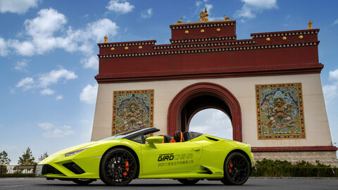 Lamborghini Esperienza Giro 2021, 42 toros paseando por China