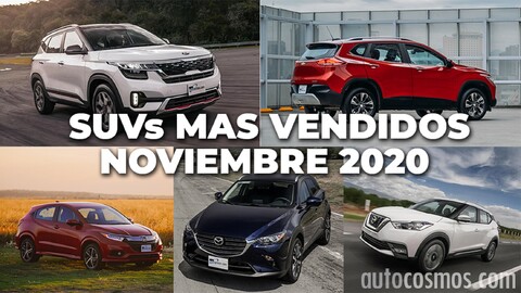 Los 10 SUVs más vendidos en noviembre 2020