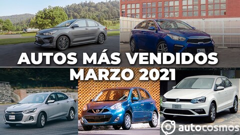 Los 10 autos más vendidos en marzo 2021