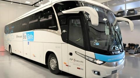 Marcopolo devela un nuevo autobús que te protege del Coronavirus