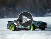 Mirá a este Mustang RTR 2015 drerrapando sobre hielo