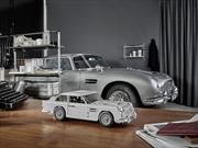 Aston Martin DB5 de James Bond al estilo Lego